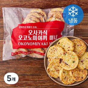 지엔씨푸드 오사카식 오코노미야끼 미니 20입 (냉동), 800g, 5개