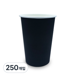 투고팩 디자인 종이컵 블랙 390ml(13온스), 250개