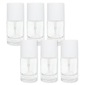 메이브라운 다용도 브러쉬 유리공병 10ml, 혼합색상, 6개