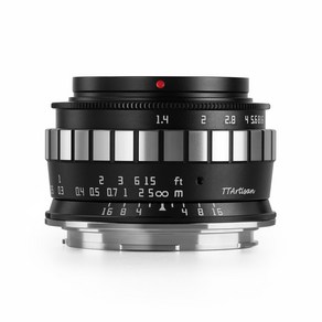 티티아티산 L 마운트 APS-C 렌즈 23mm F1.4 블랙실버