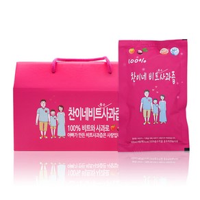 찬이네과수원 비트사과즙 100ml, 비트 + 사과 혼합맛, 30개