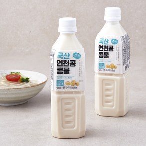 맑은물에 국내산 연천콩 콩물 500ml x 2p + 우무묵 340g 세트