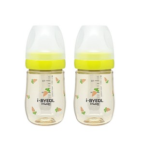 아이별프렌즈 아기 캐럿 PPSU 젖병 180ml 트윈팩, 노꼭지, 그린, 2개