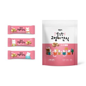 펫둥이 3가지맛 쫄깃한 고양이 간식, 참치+연어+소고기맛, 100g, 1개