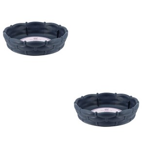 동그란주먹 라탄스타일 화분받침 2p, 네이비, 2개
