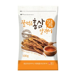 꿀먹은 홍삼 말랭이, 1개, 100g