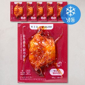 바르닭 멕시카나 소스품은 닭가슴살 땡초치킨맛 (냉동), 100g, 6팩