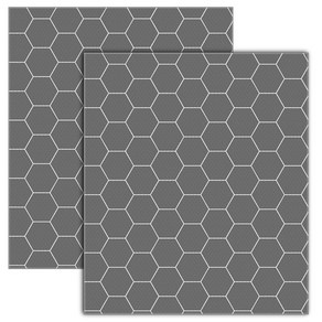 딩동펫 반려견 미끄럼 방지 매트 소 2p, 차콜헥사곤 + 차콜, 1개