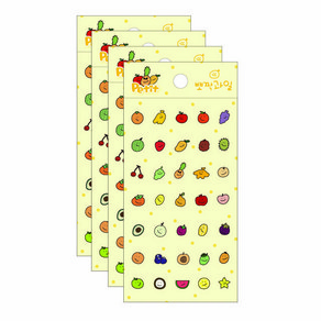 쁘띠팬시 뽀짝과일 씰 스티커 DA5573