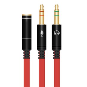 칼론 이어셋 To PC 변환 어댑터 20cm, APC-A08, 1개