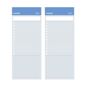 리코즈 데이투데이 메모패드 투두리스트, 혼합색상, 2개