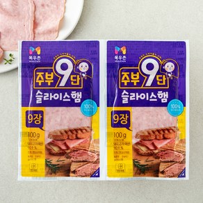 주부9단 농협목우촌 슬라이스 햄, 100g, 2개