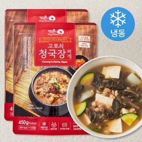 피아골미선씨 프리미엄 청국장찌개 (냉동), 450g, 2개