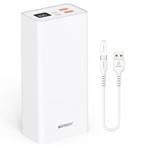 SPEEDY 슬림핏 PD 20W 고속 대용량 보조배터리 30000mAh