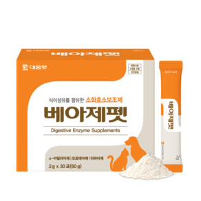 대웅펫 반려동물 베아제펫 소화효소보조제 2g x 30p