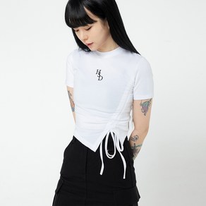 하이스쿨디스코 여성용 HSD SYMBOL RIBBON POINT CROP TOP