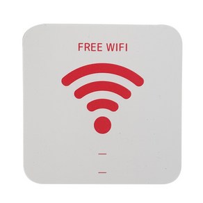 부착형 와이파이 안내 표지판 세트 레드, FREE WIFI, 1세트