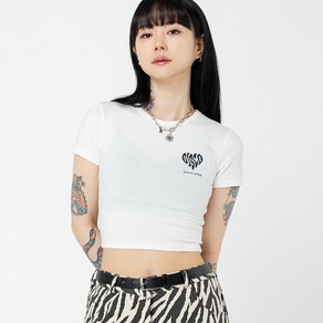 하이스쿨디스코 여성용 HEART DISCO CROP TOP