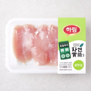 하림 자연실록 동물복지 인증 닭안심 (냉장), 300g, 1개