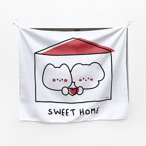 도나앤데코 도나와친구들 패브릭 포스터, SWEET HOME