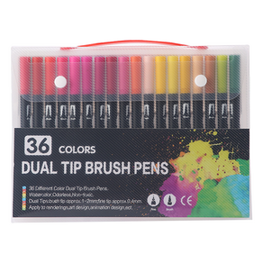 동아피엠에스 DUAL TIP BRUSH PENS, 1개, 36색