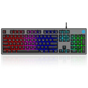 HP LED Gaming 유선 일반형 키보드, 혼합색상, K500F