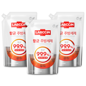 랩신 주방세제 애플향, 3개, 1L