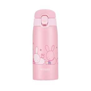 타이거 수퍼클린 원터치 보온 보냉병 MCT-A035, 토끼(P), 350ml