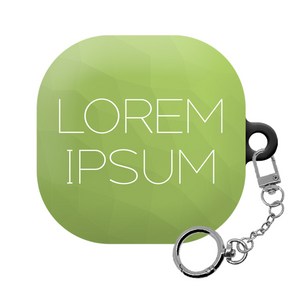 몬드몬드 네임 갤럭시 버즈프로 / 버즈라이브 하드 케이스 + 키링, Loem ipsum geen, 1개