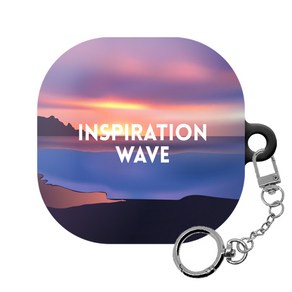 몬드몬드 포인트 네추럴 갤럭시 버즈프로/버즈라이브 하드 케이스 + 키링, Inspiation wave, 1개