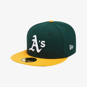 뉴에라 59FIFTY 어센틱 오클랜드 애슬레틱스 MLB 모자