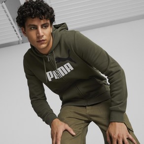 [PUMA]푸마_남성용_에센셜+ 2 COL FZ 후디 FL_ESS+ 2 COL FZ HOODIE FL_카키