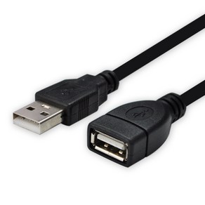 디옵텍 USB 연장케이블 2.0 버전 블랙 JUSTLINK U2AF50