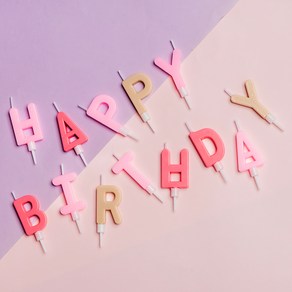 조이파티 생일초 알파벳 캔들