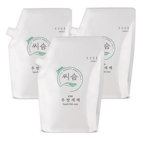 씨슴 주방세제 리필용, 3개, 1000ml