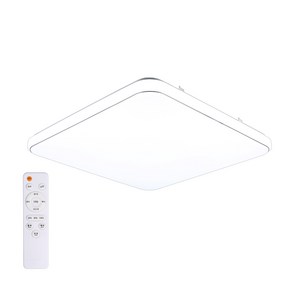 원하 LED 삼색 사각 방등 75W 삼성칩 + 리모컨, 방등(혼합색상), 리모컨(화이트)