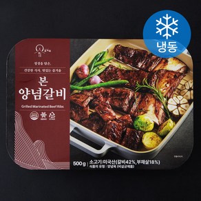 강강술래 홈채움 본 양념갈비 (냉동), 500g, 1개