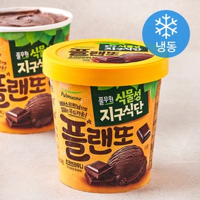 풀무원 식물성 지구식단 플랜또 초코브라우니 (냉동), 474ml, 1개