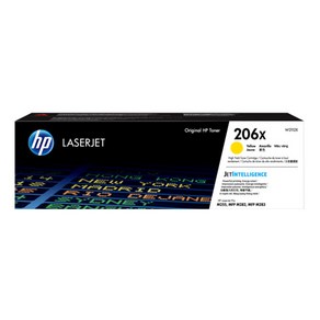 HP NO 206X W2112X 토너 M255 M282 M283, 노랑, 1개