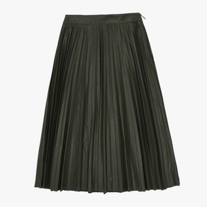 핑크파인애플 F LEATHER PLEATED SKIRT