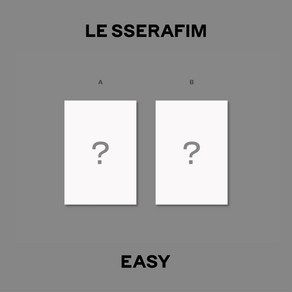 르세라핌 3d Mini Album EASY Wevese Albums 버전 OUT BOX 랜덤발송 + CARD 20종 랜덤발송 + QR PHOTOCARD 랜덤발송 + USER GUIDE, 1QR코드