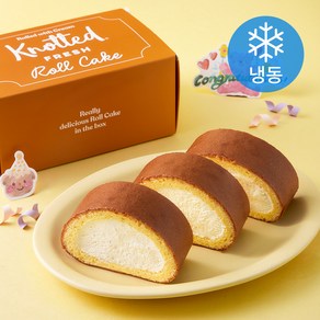 GFFG 노티드 크림가득 스마일롤 케이크 (냉동), 370g, 1개, 1개입