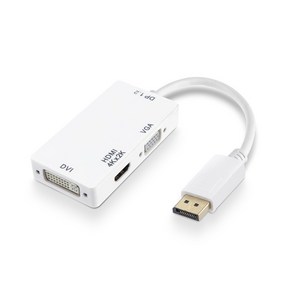 컴스 디스플레이 포트 DP to HDMI VGA DVI 모니터 변환 컨버터