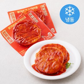 한끼통살 닭가슴살 스테이크 떡볶이맛 (냉동), 100g, 5개