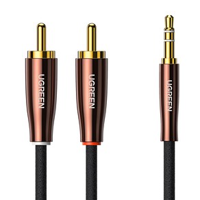 유그린 프리미엄 3.5mm 스테레오 to 2 RCA 케이블 2m