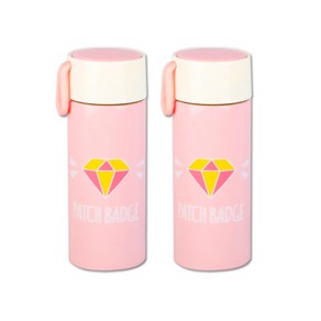 마이닝 파스텔 미니 스텐 보온보냉 텀블러 2p, 핑크, 260ml, 2개