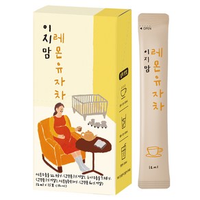 이지맘 레몬 유자차 15p, 12ml, 15개입, 1개