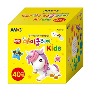 아모스 아이클레이 키즈 3 유아용 클레이 40p