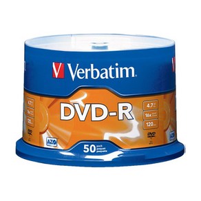 버바팀 DVD-R 4.7GB 16X 공디스크 케이크 50p