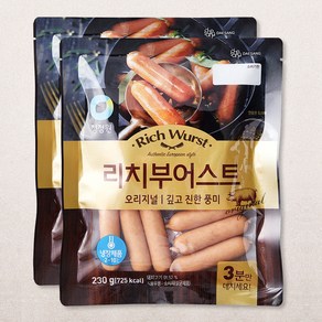 청정원 리치부어스트, 230g, 2개